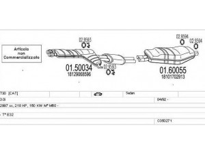 MTS C050271007935 išmetimo sistema 
 Išmetimo sistema -> Išmetimo sistema, visa