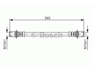 BOSCH 1 987 476 497 stabdžių žarnelė 
 Stabdžių sistema -> Stabdžių žarnelės
90947 02067, 90947 02079, 90947 02084