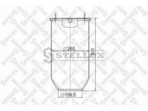 STELLOX 90-08130-SX dėklas, pneumatinė pakaba
Y505859, 5010130925, 4731030000