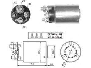 MAGNETI MARELLI 940113050413 solenoidinis jungiklis, starteris