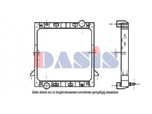 AKS DASIS 400010N radiatorius, variklio aušinimas 
 Aušinimo sistema -> Radiatorius/alyvos aušintuvas -> Radiatorius/dalys
41008464, 93192909