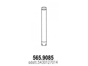 ASSO 565.9085 išleidimo kolektorius 
 Išmetimo sistema -> Išmetimo vamzdžiai
5430127014