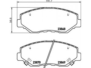 HELLA PAGID 8DB 355 010-231 stabdžių trinkelių rinkinys, diskinis stabdys 
 Techninės priežiūros dalys -> Papildomas remontas
4502259AA01, 45022S9AA01, 45022S9AE50