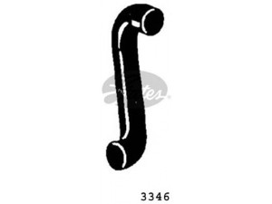 GATES 3346 radiatoriaus žarna 
 Aušinimo sistema -> Žarnelės/vamzdeliai/sujungimai -> Radiatoriaus žarnos
11531265448