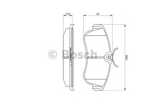 BOSCH 0 986 461 147 stabdžių trinkelių rinkinys, diskinis stabdys 
 Techninės priežiūros dalys -> Papildomas remontas
41060 2F025, 41060 2F026, 41060 4M525