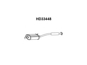 VENEPORTE HD33448 priekinis duslintuvas 
 Išmetimo sistema -> Duslintuvas
18030SX0010, 18030SX0305