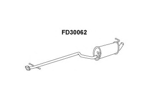 VENEPORTE FD30062 priekinis duslintuvas 
 Išmetimo sistema -> Duslintuvas
4420837, 4523730