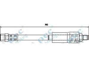 APEC braking HOS3173 stabdžių žarnelė
443611775F