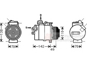 VAN WEZEL 0600K389 kompresorius, oro kondicionierius 
 Oro kondicionavimas -> Kompresorius/dalys
64526918000, 6918000