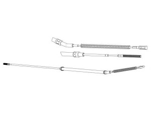 KAWE BW02104 trosas, stovėjimo stabdys 
 Stabdžių sistema -> Valdymo svirtys/trosai
34411114215