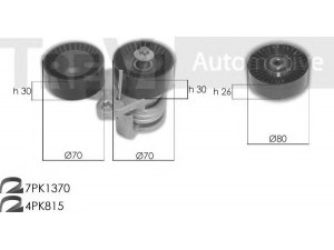 TREVI AUTOMOTIVE KA1232 V formos rumbuotas diržas, komplektas 
 Techninės priežiūros dalys -> Techninės priežiūros intervalai