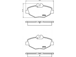 HELLA 8DB 355 018-731 stabdžių trinkelių rinkinys, diskinis stabdys 
 Techninės priežiūros dalys -> Papildomas remontas
0034206520, 0034209920, 0044207920