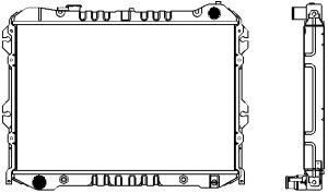 SAKURA  Automotive 1301-0215 radiatorius, variklio aušinimas