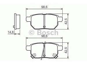 BOSCH 0 986 494 328 stabdžių trinkelių rinkinys, diskinis stabdys 
 Techninės priežiūros dalys -> Papildomas remontas
04466 52140, 04466 76010