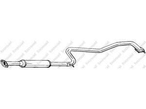 BOSAL 285-519 vidurinis duslintuvas 
 Išmetimo sistema -> Duslintuvas
20300-7J600, 20300-7J600KE