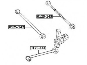 ASVA 0125-143 vikšro valdymo svirtis 
 Ašies montavimas/vairavimo mechanizmas/ratai -> Valdymo svirtis/pasukamosios svirties sujungimas -> Vairo trauklės (valdymo svirtis, išilginis balansyras, diago
48730-33080, 48730-48070, 48740-33080