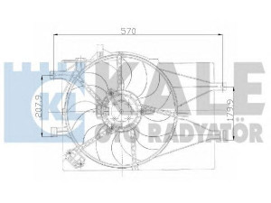 KALE OTO RADYATÖR 135920 ventiliatorius, radiatoriaus 
 Aušinimo sistema -> Oro aušinimas
46826688, 46848916, 51702435
