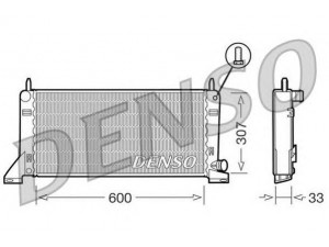 DENSO DRM10020 radiatorius, variklio aušinimas 
 Aušinimo sistema -> Radiatorius/alyvos aušintuvas -> Radiatorius/dalys
86AB8005CF