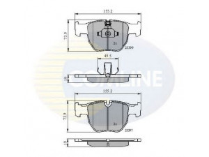 COMLINE CBP01157 stabdžių trinkelių rinkinys, diskinis stabdys 
 Techninės priežiūros dalys -> Papildomas remontas
SFC000010, SFC500050, SFC500080