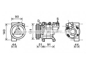 AVA QUALITY COOLING DNK345 kompresorius, oro kondicionierius 
 Oro kondicionavimas -> Kompresorius/dalys
926001M060