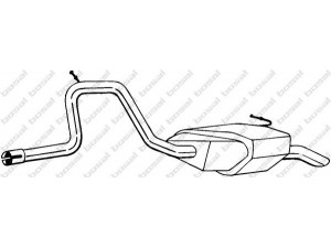 BOSAL 281-731 galinis duslintuvas 
 Išmetimo sistema -> Duslintuvas
1018330, 1049992, 1092064, 1107898