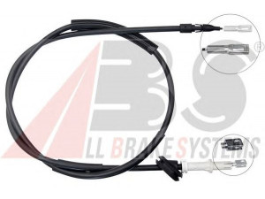 A.B.S. K14021 trosas, stovėjimo stabdys 
 Stabdžių sistema -> Valdymo svirtys/trosai
211 420 02 85, 211 420 23 85, 211 420 25 85