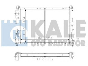 KALE OTO RADYATÖR 102100 radiatorius, variklio aušinimas 
 Aušinimo sistema -> Radiatorius/alyvos aušintuvas -> Radiatorius/dalys
717 3649 9, 772 7204, 50010242