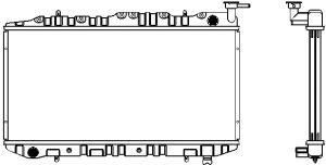 SAKURA  Automotive 1341-0204 radiatorius, variklio aušinimas