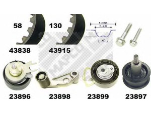 MAPCO 23838 paskirstymo diržo komplektas 
 Techninės priežiūros dalys -> Papildomas remontas
036 198 119 E, 036 198 119 E, 036 198 119 E