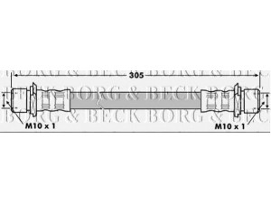 BORG & BECK BBH7232 stabdžių žarnelė 
 Stabdžių sistema -> Stabdžių žarnelės
9008094A67