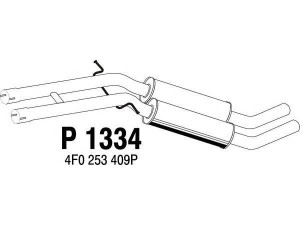 FENNO P1334 vidurinis duslintuvas 
 Išmetimo sistema -> Duslintuvas
4F0253409P