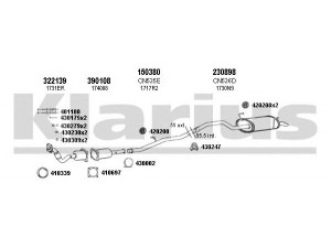 KLARIUS 630995E išmetimo sistema