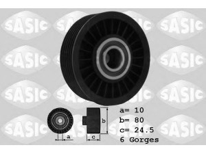 SASIC 1626075 kreipiantysis skriemulys, V formos rumbuotas diržas 
 Diržinė pavara -> V formos rumbuotas diržas/komplektas -> Laisvasis/kreipiamasis skriemulys
7740252