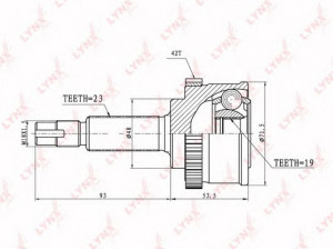 LYNXauto CO-5701A jungčių komplektas, kardaninis velenas
39100-2U010, 39100-2U210, 39100-2U310