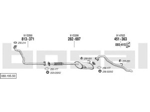 BOSAL 088.195.50 išmetimo sistema 
 Išmetimo sistema -> Išmetimo sistema, visa
