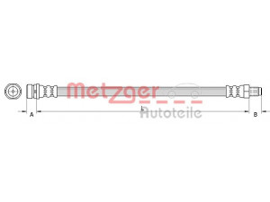METZGER 4110992 stabdžių žarnelė 
 Stabdžių sistema -> Stabdžių žarnelės
1501841