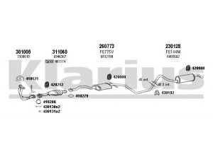 KLARIUS 361352E išmetimo sistema 
 Išmetimo sistema -> Išmetimo sistema, visa