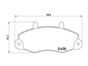 BREMBO P 24 032 stabdžių trinkelių rinkinys, diskinis stabdys 
 Techninės priežiūros dalys -> Papildomas remontas
5028763, 6197738, 6965579, 7018202