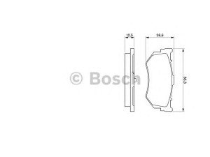 BOSCH 0 986 460 992 stabdžių trinkelių rinkinys, diskinis stabdys 
 Techninės priežiūros dalys -> Papildomas remontas