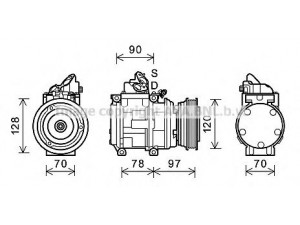 AVA QUALITY COOLING TOK632 kompresorius, oro kondicionierius 
 Oro kondicionavimas -> Kompresorius/dalys
883106A100