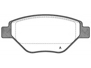 OPEN PARTS BPA0977.00 stabdžių trinkelių rinkinys, diskinis stabdys 
 Techninės priežiūros dalys -> Papildomas remontas
410609192R, 7701207673