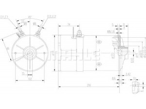 MAHLE ORIGINAL MM 49 elektrovariklis