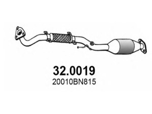 ASSO 32.0019 katalizatoriaus keitiklis 
 Išmetimo sistema -> Katalizatoriaus keitiklis
20010BN815