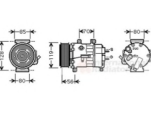 VAN WEZEL 0900K250 kompresorius, oro kondicionierius 
 Oro kondicionavimas -> Kompresorius/dalys
6453QP, 6453QQ, 6453WQ, 6453WR