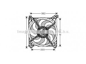 AVA QUALITY COOLING HY7509 ventiliatorius, radiatoriaus 
 Aušinimo sistema -> Oro aušinimas
253803A150, 253863A150