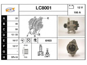 SNRA LC8001 kintamosios srovės generatorius