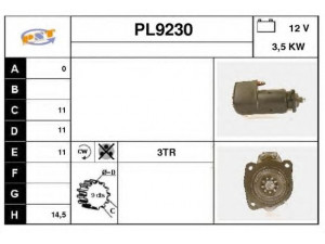 SNRA PL9230 starteris