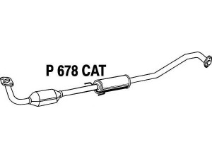 FENNO P678CAT katalizatoriaus keitiklis 
 Išmetimo sistema -> Katalizatoriaus keitiklis
BM91239H, 17410-0D200
