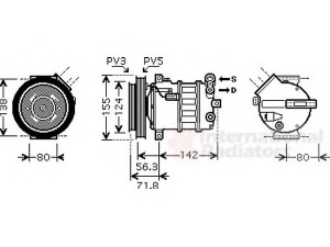 VAN WEZEL 0100K107 kompresorius, oro kondicionierius 
 Oro kondicionavimas -> Kompresorius/dalys
60693746, 71787476