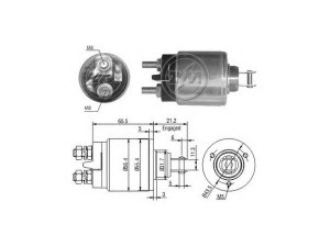 ERA 227501 solenoidinis jungiklis, starteris 
 Elektros įranga -> Starterio sistema -> Solenoidinis jungiklis
2108-3708-808